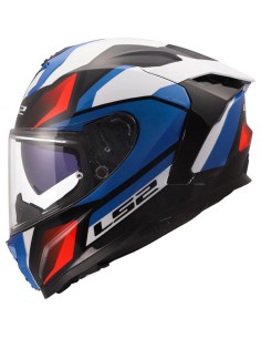 Casco LS2 Integral FF817 Challenger II Viper Blanco, Azul, Rojo