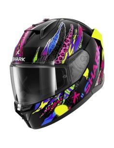 Casco Shark Integral D-Skwal 3 Fawn Negro, Azul, Amarillo