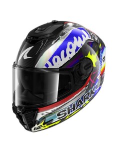 Casco Shark Integral Spartan RS Carbon Streetrush Azul, Negro, Blanco