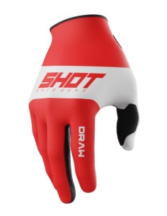 Guantes Shot motocross draw sky rojo m