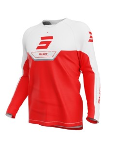 Camiseta Shot motocross draw kid daytona junior rojo 6