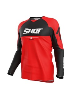 Camiseta Shot motocross draw priv. rojo m