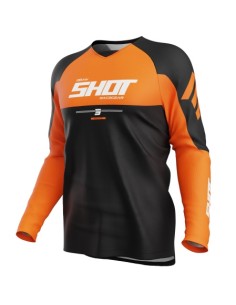 Camiseta Shot motocross draw priv. naranja m
