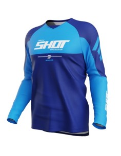 Camiseta Shot motocross draw priv. azul m