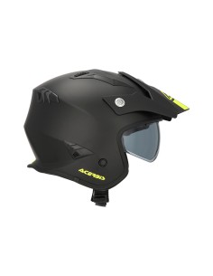 Casco Acerbis Trial Aria 06 Negro Mate, Amarillo 2