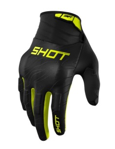 Guantes Shot motocross drift onyx amarillo m