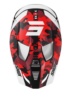 Casco Shot Cross Infantil Flash Rojo 2