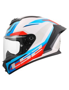 Casco LS2 Integral FF820 Rapid III Hyper Blanco, Azul, Rojo