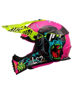 Casco LS2 MX437 Junior Gorilla Púrpura