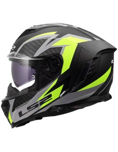 Casco LS2 Integral FF818 Storm III Dynamo Negro Mate, Amarillo