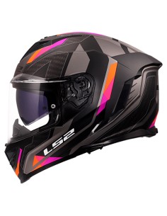 Casco LS2 Integral FF818 Storm III Sporty Gris, Rosa