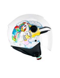 Casco CGM Infantil 261D Dreams Blanco, Fucsia