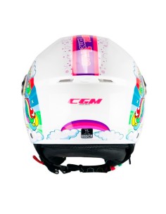 Casco CGM Infantil 261D Dreams Blanco, Fucsia 2