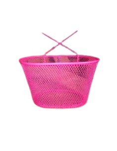 Cesta Bici Delantera Infantil Metal Rosa | Navarro Hermanos
