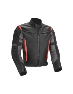 Cazadora Acerbis textil corta x-mat 2.0 negro rojo