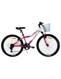 Bicicleta Infantil Umit Diana 24'' Rosa Blanca | Navarro Hermanos