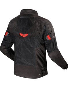 Cazadora LS2 Textil Verano LS2 Garda Negro- Rojo 2