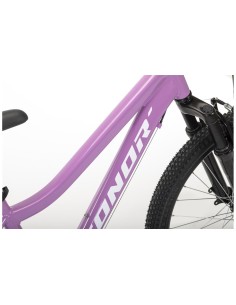 Bici infantil 24" CONOR Aluminio con suspensión. Color Rosa 2