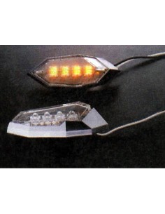 Intermitente X Force Delta cromo-naranja XF-1CP
