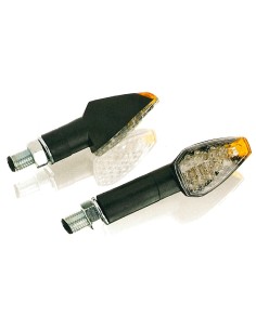 Piloto intermitente corto universal Puig Leads Peak negro 4491N