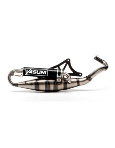 Escape homologado Yasuni R para Piaggio Typhoon, ZIP, NRG en color Carbono