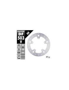 Disco de freno para moto Galfer DF503V Para Yamaha T-MAX 400