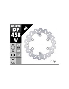Disco de freno para moto GALFER Ondulado 245x4mm DF458W