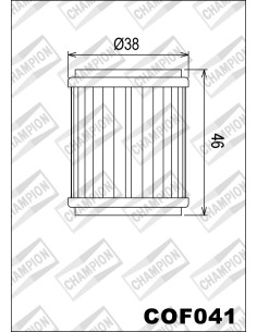Filtro de aceite Champion COF041