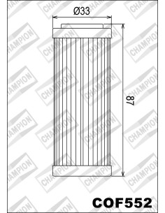 Filtro de aceite Champion COF552