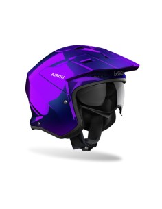 Casco airoh trial kombakt shimmer violeta