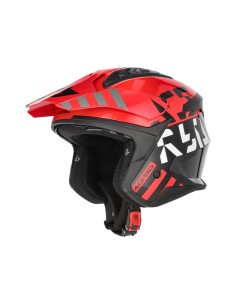 Casco Acerbis trial aria evo graphic negro, rojo