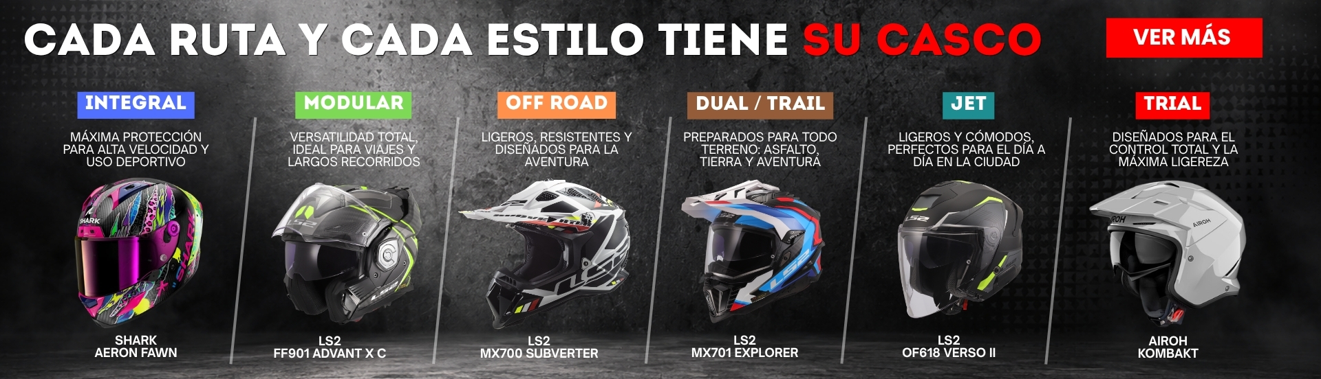 Marcas de cascos de moto